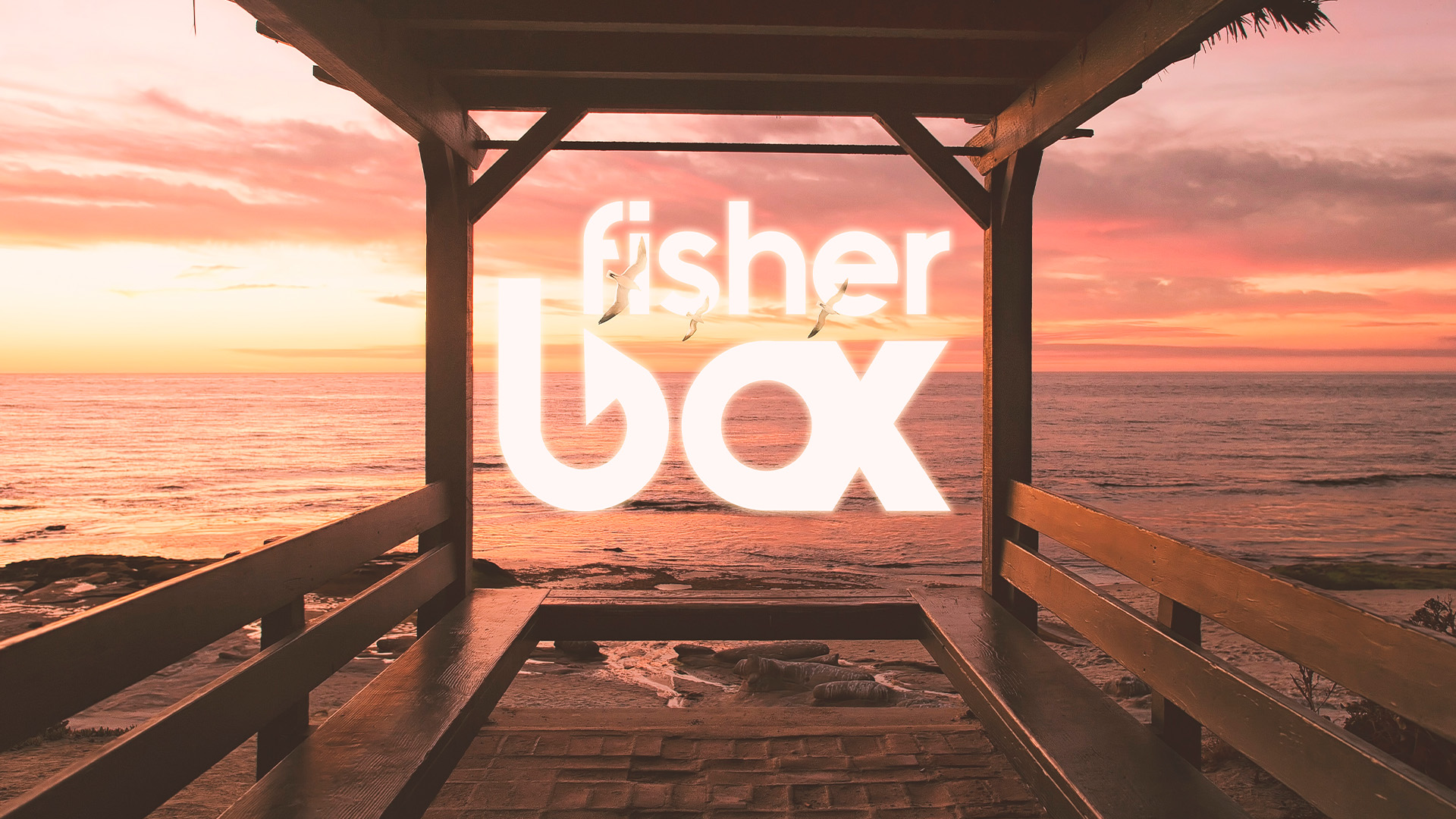 Incrustation logo dans paysage FisherBox - Florian LEFEBVRE graphiste freelance Toulouse